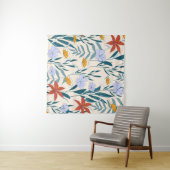 トロピッ葉ク抽象芸術背景 タペストリー (インサイチュ(横))