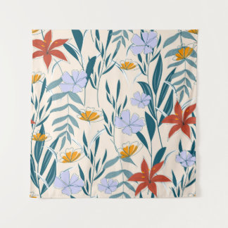 トロピッ葉ク抽象芸術背景 タペストリー