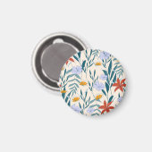 トロピッ葉ク抽象芸術背景 マグネット (正面/裏面)