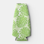 トロピッ葉ク植物の – モンステラ模様 ボトルクーラー (正面)