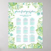 トロピッ葉ク結婚のディナー席表 ポスター (正面)