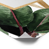 トロピッ葉ク結婚のフォトプロップフレーム夏 ポスター (角)