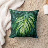 トロピッ葉ク自然バックグラウンド。 クッション (ブランケット)