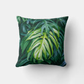 トロピッ葉ク自然バックグラウンド。 クッション (裏面)
