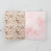 トロピッ葉ク赤面金ゴールドグリッターシャイン カード (内部)