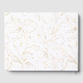 トロピッ葉ク金ゴールドグ結婚リーンズゲストブック ゲストブック (裏面)