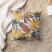 トロピッ葉ク鮮やか：シームレスな背景。 クッション (ブランケット)