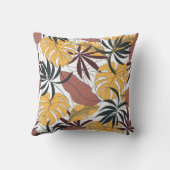 トロピッ葉ク鮮やか：シームレスな背景。 クッション (裏面)