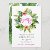 トロピッ葉ク70歳の誕生日パーティー 招待状 (正面/裏面)