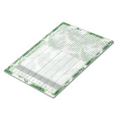 トロピッ葉ク・ウィークリーパーソナライズされた・メニュー・プラン ノートパッド (アングル)