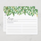 トロピッ葉ク・ウォーター・カラー・レシピ・カード (正面/裏面)