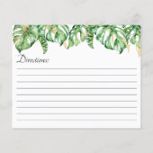 トロピッ葉ク・ウォーター・カラー・レシピ・カード (裏面)