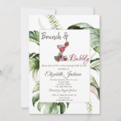 トロピッ葉ク・カクテルブランチ&バブリー 招待状 (正面)