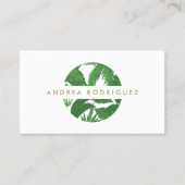 トロピッ葉ク・サークルロゴ・ビジネス・カード 名刺 (正面)