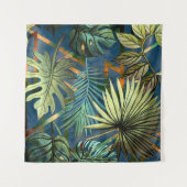 トロピッ葉ク・シェイプ・パターン タペストリー (正面(横))