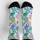 トロピッ葉ク・シームレスパターン ソックス (上部)