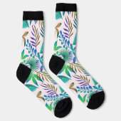 トロピッ葉ク・シームレスパターン ソックス (右)