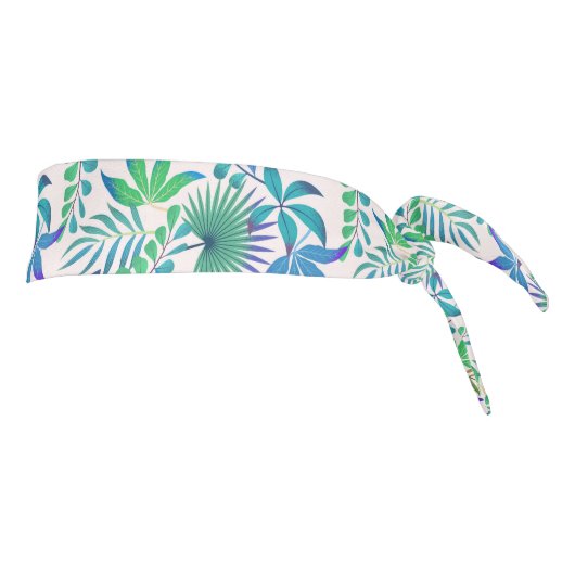 トロピッ葉ク・シームレスパターン タイヘッドバンド (回転90)