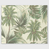 トロピッ葉ク・シームレスパターン ラッピングペーパー (フラット)