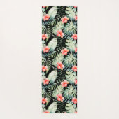 トロピッ葉ク・ハイビスカスフローラ水彩 ヨガマット (裏面)