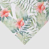 トロピッ葉ク・ハイビスカスフローラ水彩 薄葉紙 (詳細)