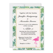 トロピッ葉ク・パタンとピンク・フラミ結婚ンゴ