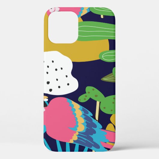 トロピッ葉ク、パロット:夏の背景。 Case-Mate iPhoneケース (裏面)
