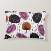 トロピッ葉ク、ファッショナブルなシームレスパターン。 アクセントクッション (裏面)