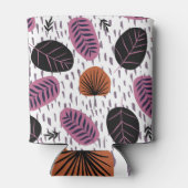 トロピッ葉ク、ファッショナブルなシームレスパターン。 缶クーラー (裏面)