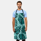 トロピッ葉ク:フローラシームレスなパターン。 エプロン (着用した状態)