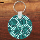 トロピッ葉ク:フローラシームレスなパターン。 キーホルダー (正面)