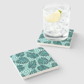 トロピッ葉ク:フローラシームレスなパターン。 ストーンコースター (横)