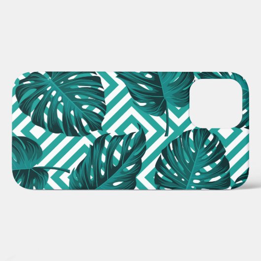 トロピッ葉ク:フローラシームレスなパターン。 Case-Mate iPhoneケース (裏面 (横))