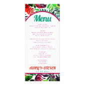 トロピッ葉ク・マクシマ結婚リストのメニュー・カード ラックカード (正面)