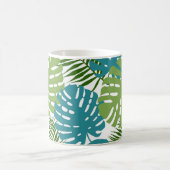トロピッ葉ク、美しいパターン、ナプキンス コーヒーマグカップ (中央)