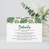 トロピッ葉ク・金ゴールドのイン結婚サートカード エンクロージャーカード (スタンド正面)