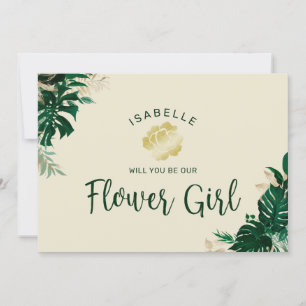 トロピッ葉クBe Our Flower Girl Proposal Card