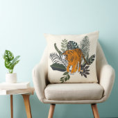 トロピッ離れクとタイガーアクセント枕 クッション (椅子)