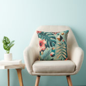 トロピッ離れクと幾何学的パターン クッション (椅子)