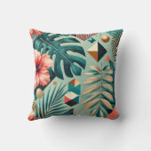 トロピッ離れクと幾何学的パターン クッション (裏面)