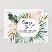 トロピッ離れクな幾何学模様の日付の変更 ポストカード (正面/裏面)