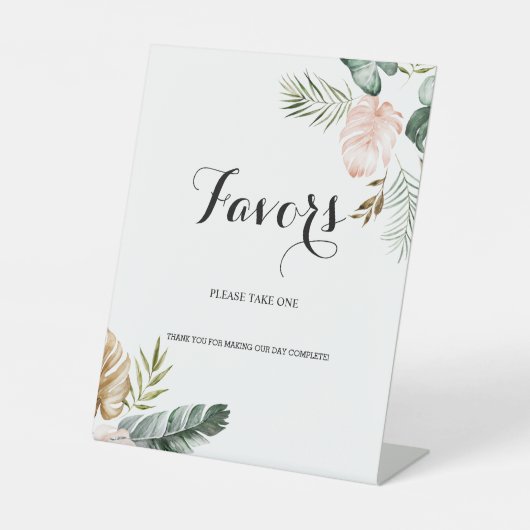 トロピッ離れクの方お願い1つ 台座サイン (正面)