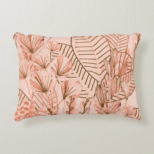 トロピッ離れククリエイティブ手描きパターン。 アクセントクッション (正面)
