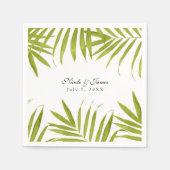 トロピッ離れクサマーエレガントウェディング披露宴 スタンダードカクテルナプキン (正面)