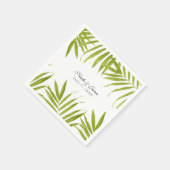 トロピッ離れクサマーエレガントウェディング披露宴 スタンダードカクテルナプキン (角)