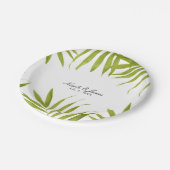 トロピッ離れクサマーエレガントウェディング披露宴 ペーパープレート (アングル)