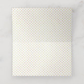 トロピッ離れクス結婚モダンの折り畳みエスコート プレイスカード (内部開封)