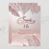 トロピッ離れクトレンディーバラ金ゴールドきらびやかなI 招待状 (正面/裏面)