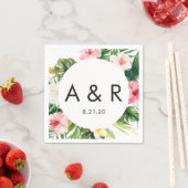 トロピッ離れクハワイアン結婚ズ スタンダードカクテルナプキン (インサイチュ)