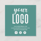 トロピッ離れクパーソナライズされたの注文 スクエア名刺 (裏面)